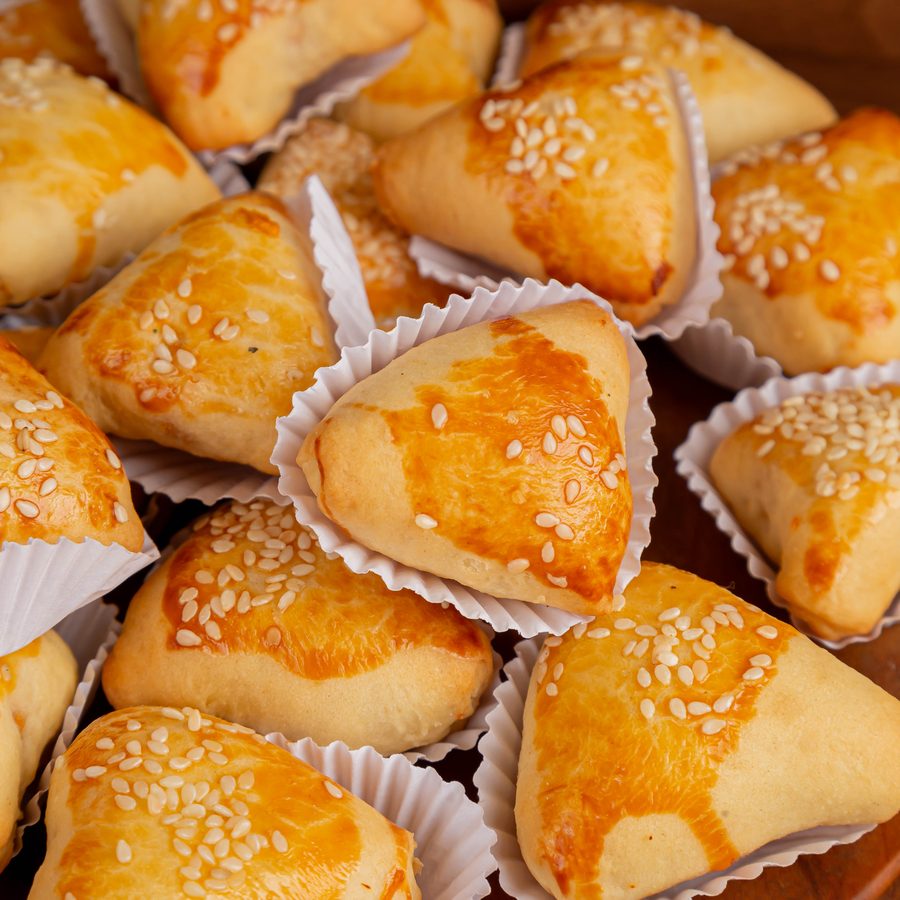 Pastel assado de frango com catupiry