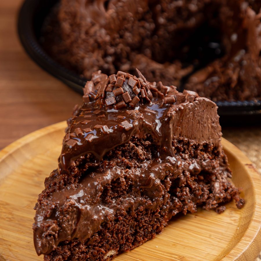 Brownie recheado meio amargo