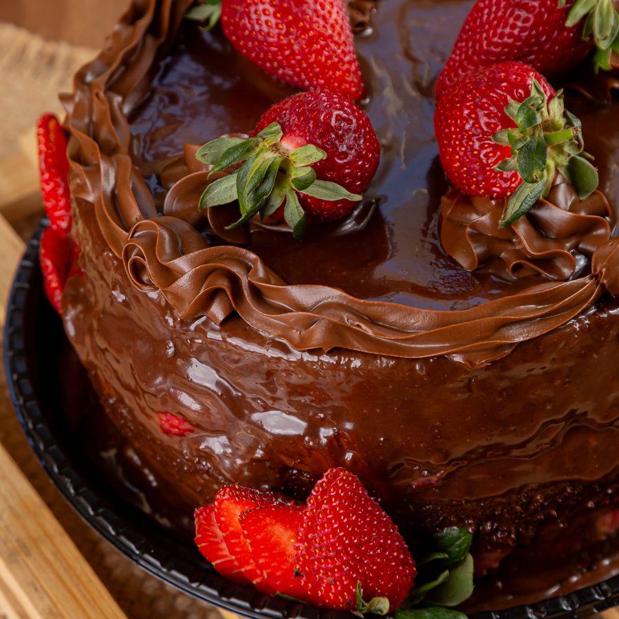 Torta Brigadeiro com Morango